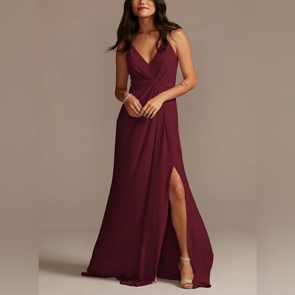 David’s Bridal DB studio Jersey Bridesmaid Dress (Size 12)